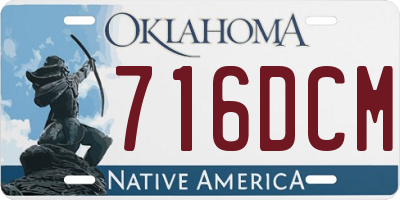OK license plate 716DCM