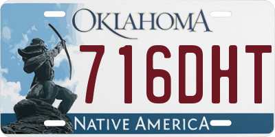 OK license plate 716DHT