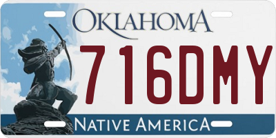 OK license plate 716DMY