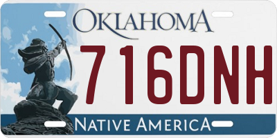 OK license plate 716DNH