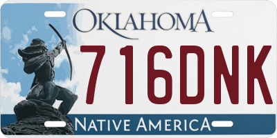 OK license plate 716DNK