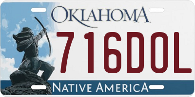 OK license plate 716DOL