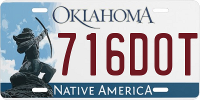 OK license plate 716DOT