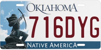 OK license plate 716DYG