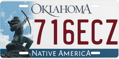 OK license plate 716ECZ