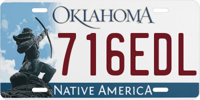 OK license plate 716EDL
