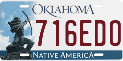 OK license plate 716EDO