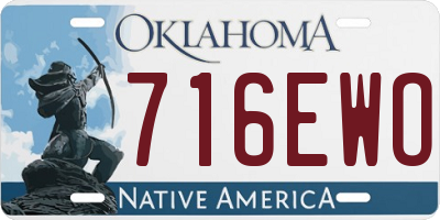 OK license plate 716EWO