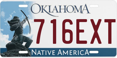 OK license plate 716EXT