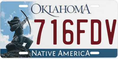 OK license plate 716FDV