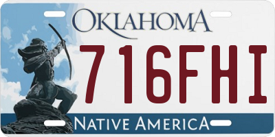 OK license plate 716FHI