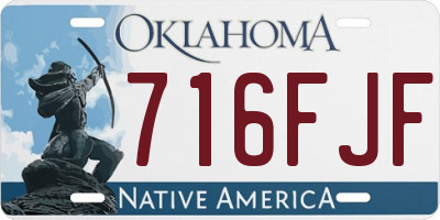 OK license plate 716FJF