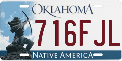 OK license plate 716FJL