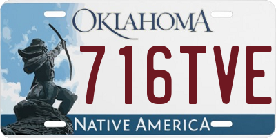 OK license plate 716TVE
