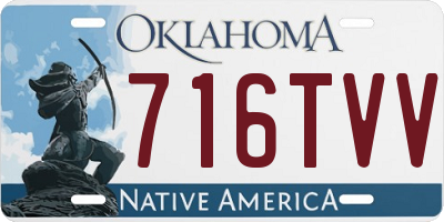 OK license plate 716TVV