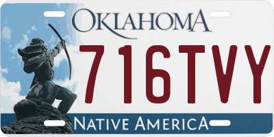 OK license plate 716TVY