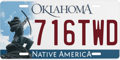 OK license plate 716TWD