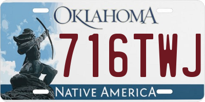 OK license plate 716TWJ