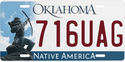 OK license plate 716UAG