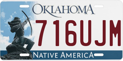 OK license plate 716UJM