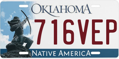 OK license plate 716VEP