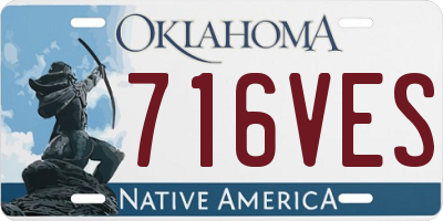 OK license plate 716VES