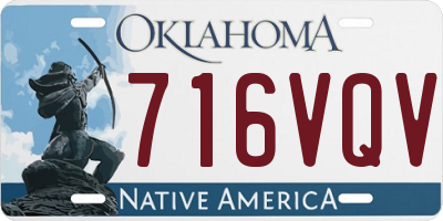 OK license plate 716VQV