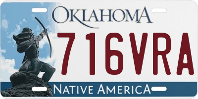 OK license plate 716VRA