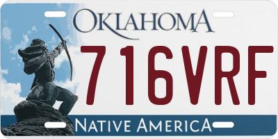 OK license plate 716VRF