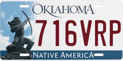 OK license plate 716VRP