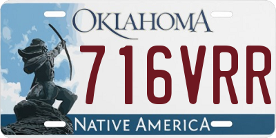 OK license plate 716VRR