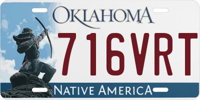 OK license plate 716VRT