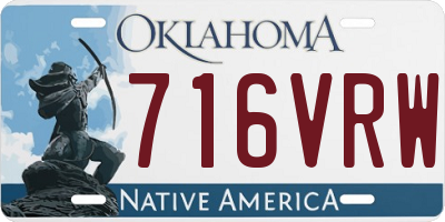 OK license plate 716VRW