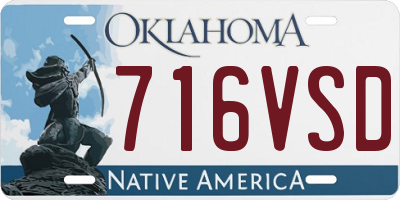 OK license plate 716VSD