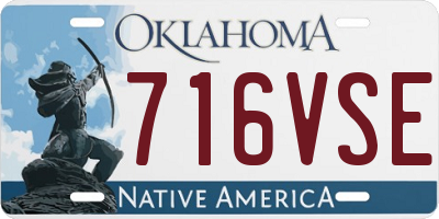 OK license plate 716VSE