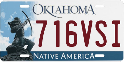 OK license plate 716VSI