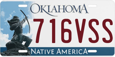 OK license plate 716VSS