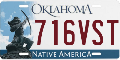 OK license plate 716VST