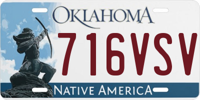 OK license plate 716VSV