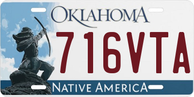 OK license plate 716VTA
