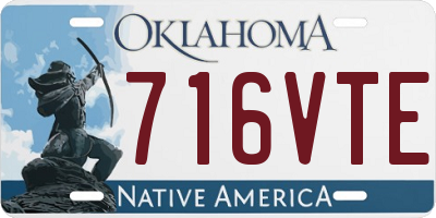 OK license plate 716VTE