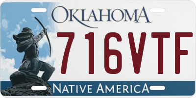 OK license plate 716VTF