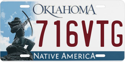 OK license plate 716VTG