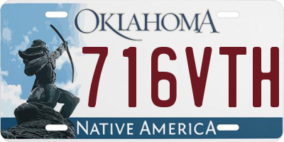 OK license plate 716VTH