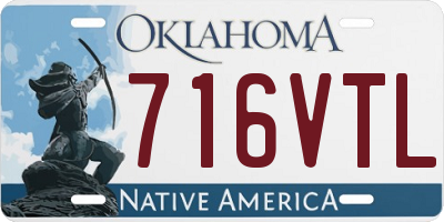 OK license plate 716VTL