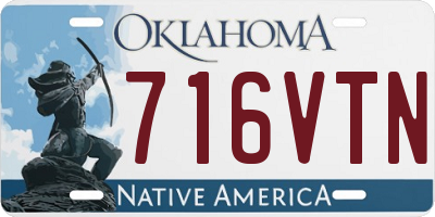 OK license plate 716VTN