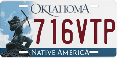OK license plate 716VTP