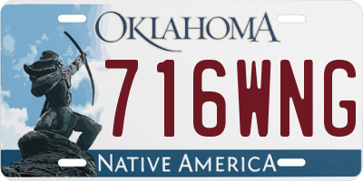 OK license plate 716WNG