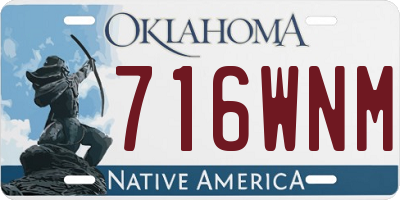 OK license plate 716WNM