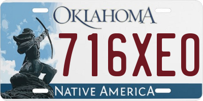 OK license plate 716XEO